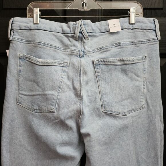 Good American 'Good Legs' Cigarette Raw Hem Jeans - Indigo145 - Picture 12 of 16